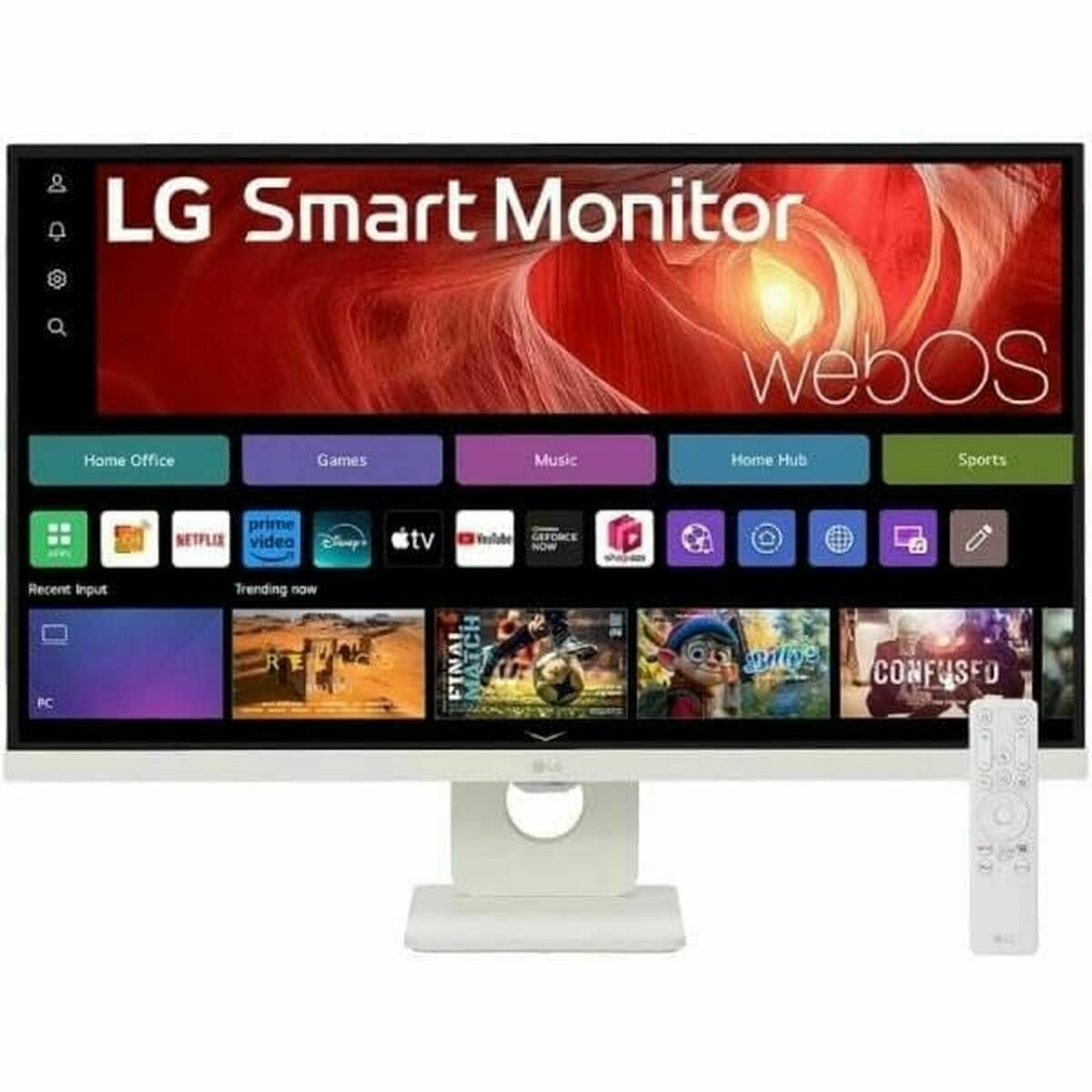 LG 27U731SA-W - Smart moniteur - 27p -3840 x 2160 4K 60 Hz - IPS - 350 cd/m² - 1000:1 - HDR10 -5ms - 2xHDMI- haut-parleurs- Blanc