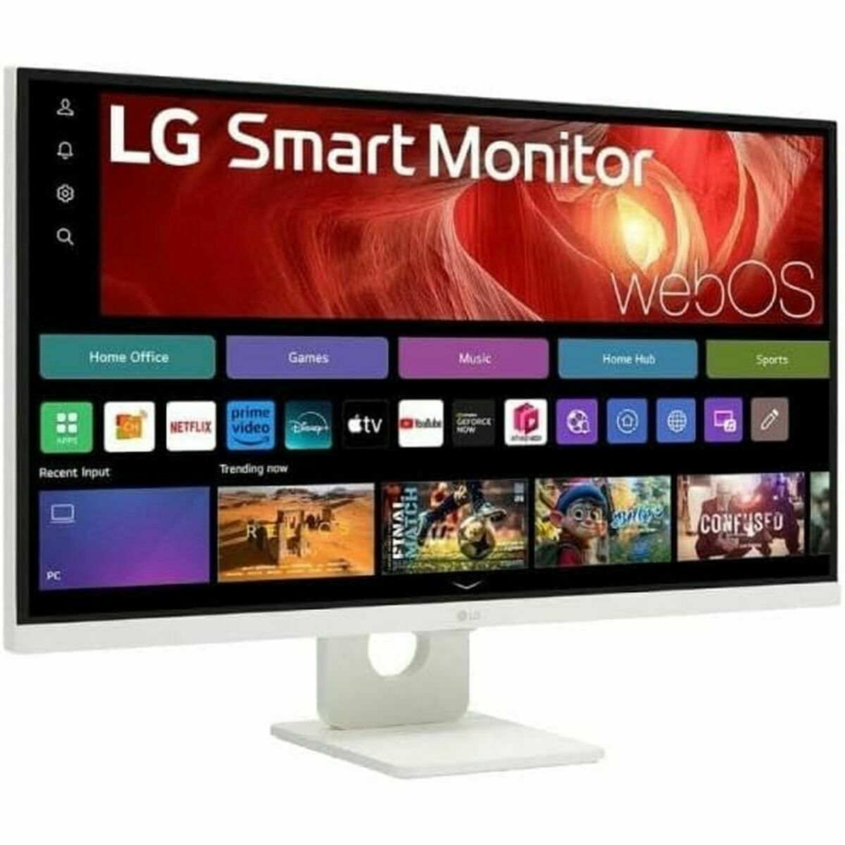 LG 27U731SA-W - Smart moniteur - 27p -3840 x 2160 4K 60 Hz - IPS - 350 cd/m² - 1000:1 - HDR10 -5ms - 2xHDMI- haut-parleurs- Blanc