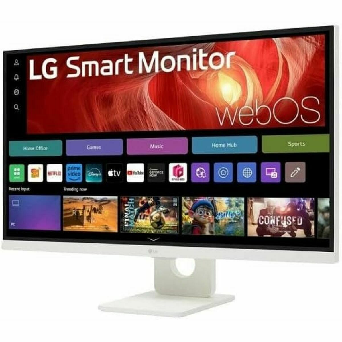 LG 27U731SA-W - Smart moniteur - 27p -3840 x 2160 4K 60 Hz - IPS - 350 cd/m² - 1000:1 - HDR10 -5ms - 2xHDMI- haut-parleurs- Blanc