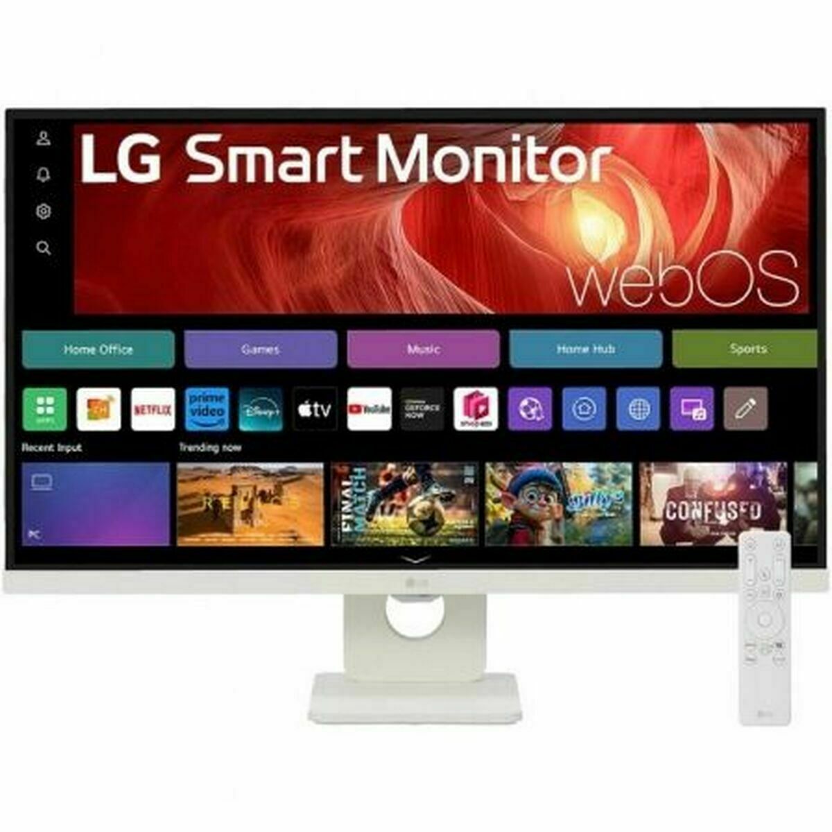 LG 27U731SA-W - Smart moniteur - 27p -3840 x 2160 4K 60 Hz - IPS - 350 cd/m² - 1000:1 - HDR10 -5ms - 2xHDMI- haut-parleurs- Blanc