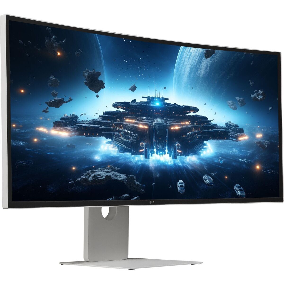 LG UltraFine 40U990A-W - Écran incurvé 40"- 5120 x 2160 5K @ 120Hz - Nano IPS - 450 cd/m²- HDR600- 2xThunderbolt,HDMI,DP USB-C Blanc