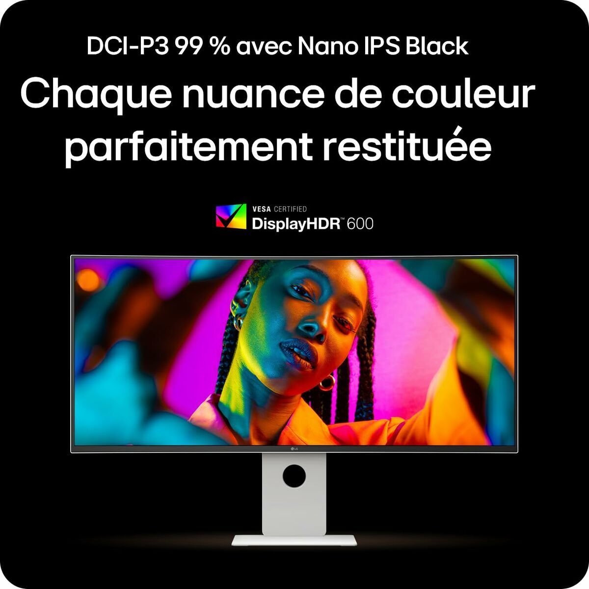 LG UltraFine 40U990A-W - Écran incurvé 40"- 5120 x 2160 5K @ 120Hz - Nano IPS - 450 cd/m²- HDR600- 2xThunderbolt,HDMI,DP USB-C Blanc