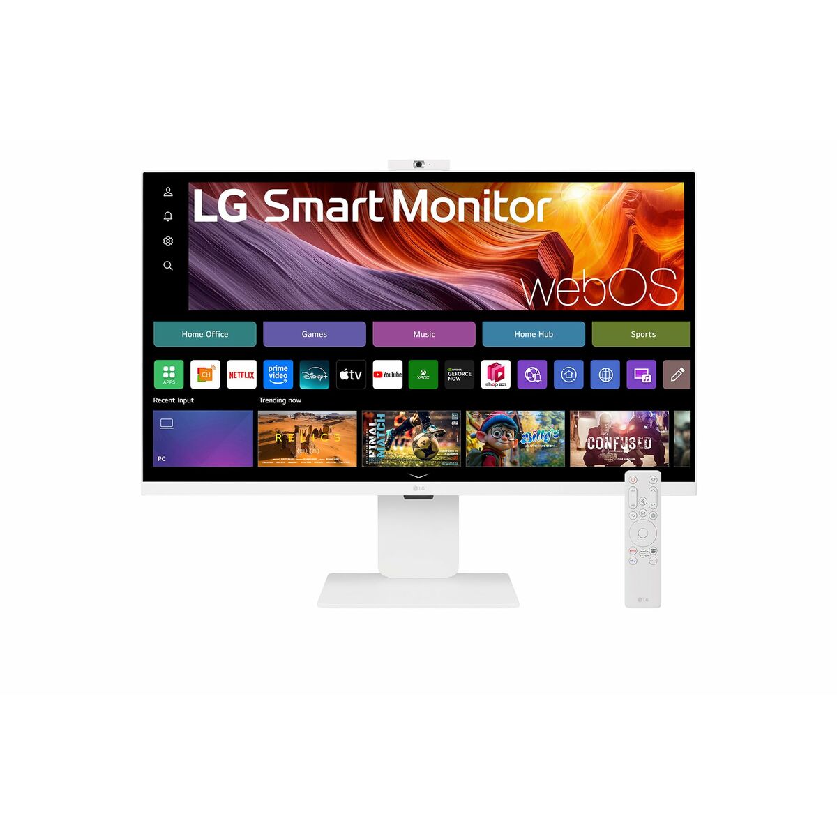 LG - Ecran LCD - 32p - 3840x2160 4K 60 Hz - IPS - 5 ms - Inclinable - Hauteur réglable - Pivotant - Garantie 3 ans