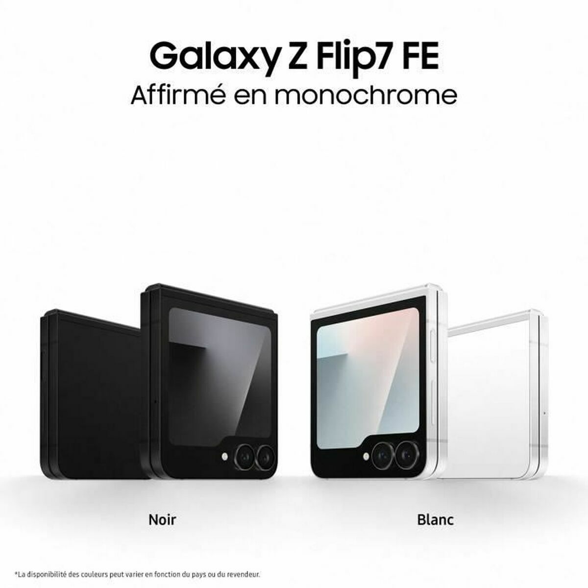 Samsung Z Flip 7 FE 5G 256GB Black - Déstockage - Neuf - Scéllé d'origine légèrement endommagé