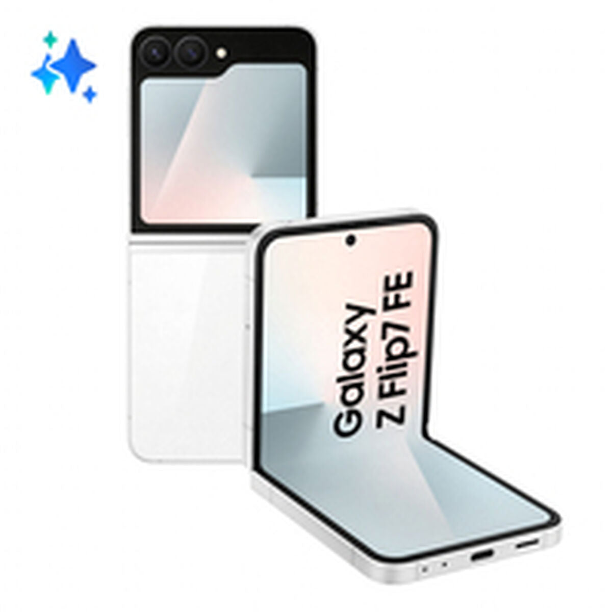 Samsung Galaxy Z Flip7 FE F761B 5G Dual Sim 8 Go RAM 256 Go - Blanc