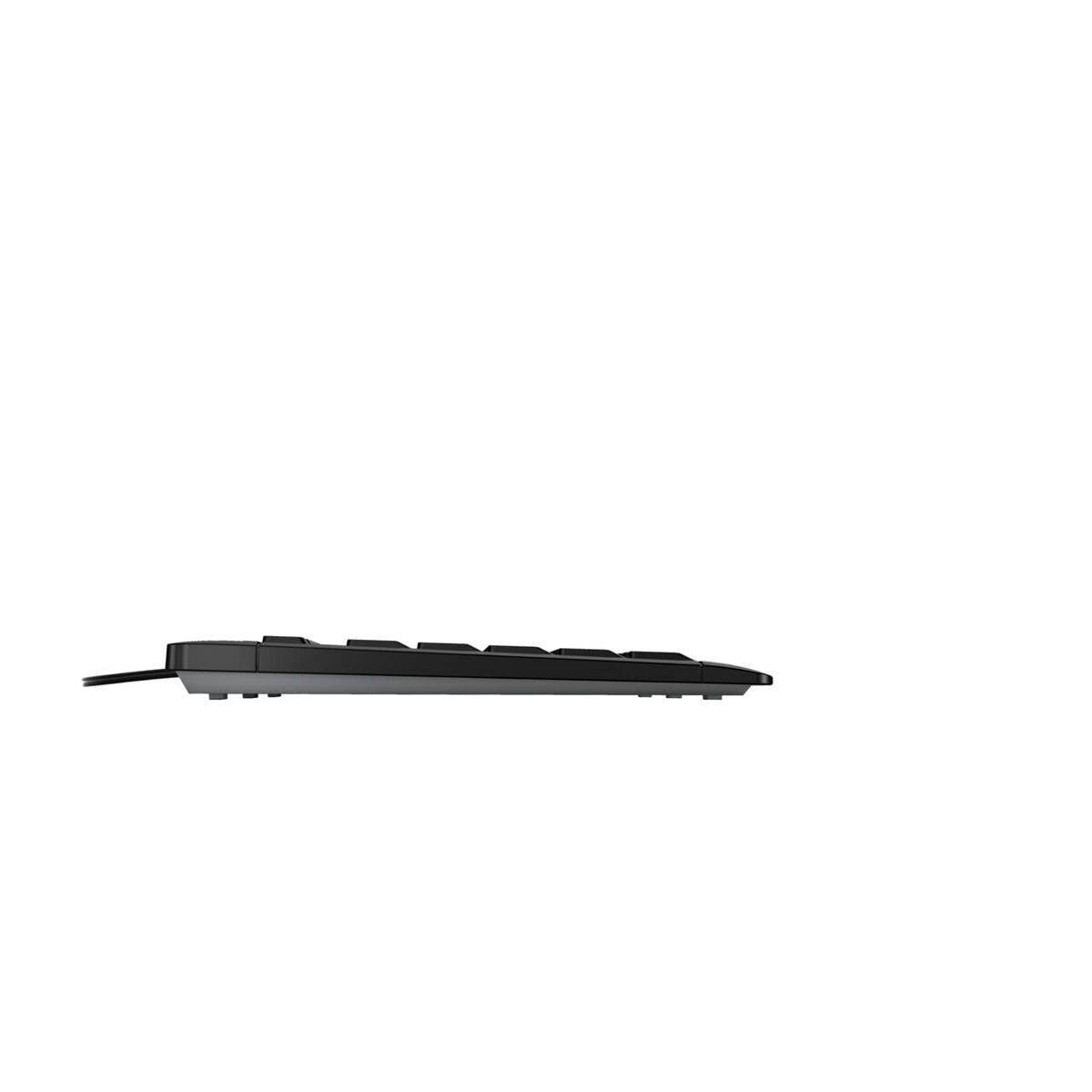 CHERRY Clavier STREAM KEYBOARD USB noir QWERTY (UK) - Déstockage - Neuf - Emballage d'origine légèrement endommagé