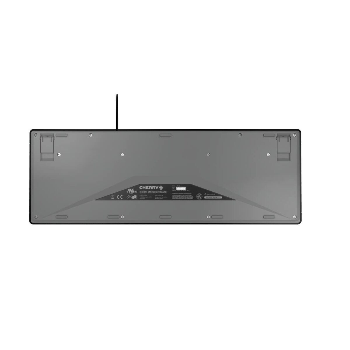 CHERRY Clavier STREAM KEYBOARD USB noir QWERTY (UK) - Déstockage - Neuf - Emballage d'origine légèrement endommagé