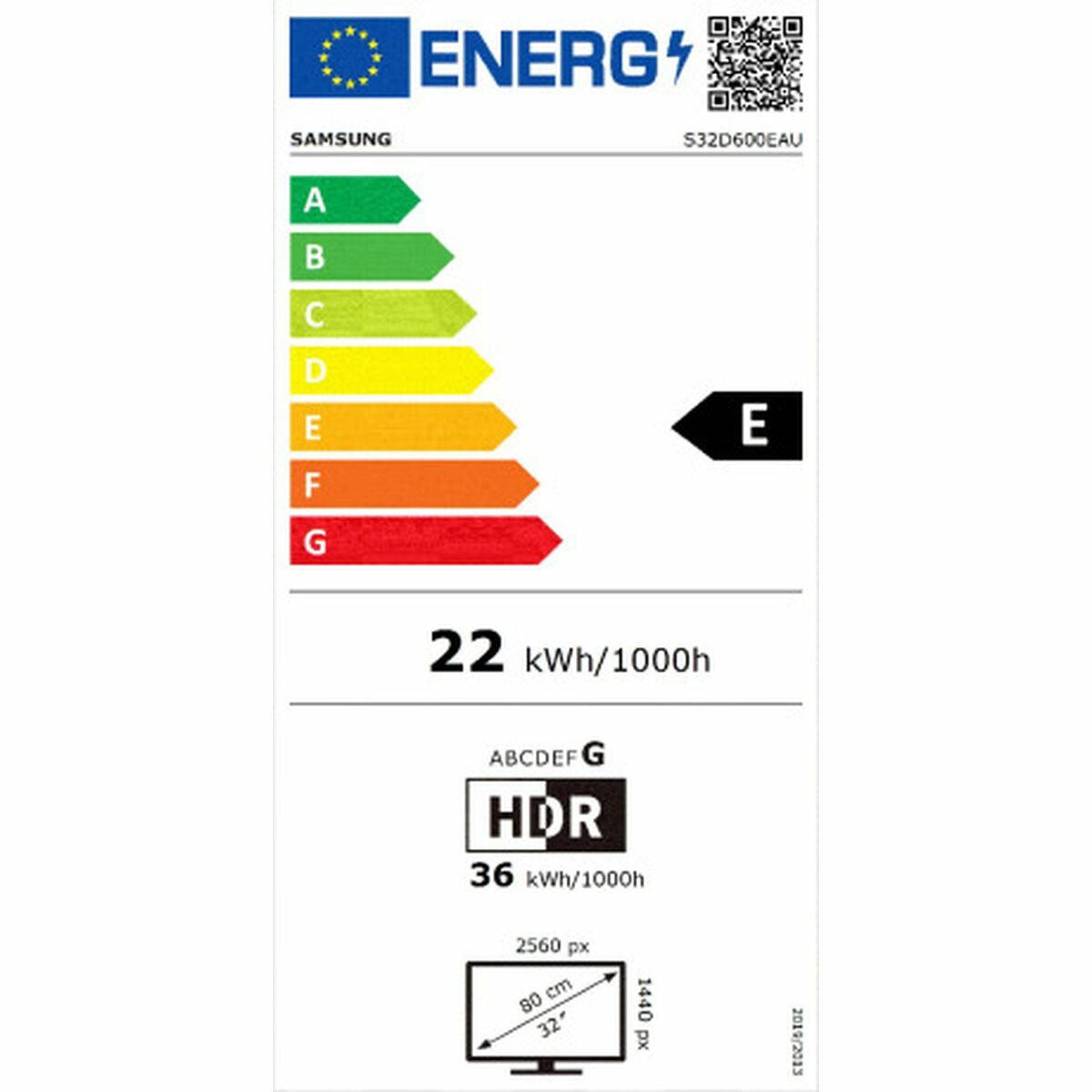 SAMSUNG ViewFinity S60D 32p WQHD IPS 100Hz 5ms HDMI cable in box