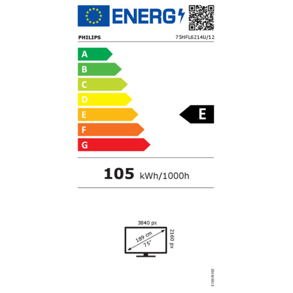 "Philips 75HFL6214U 190,5 cm (75"") 4K Ultra HD Smart TV Wifi Anthracite 400 cd/m2"