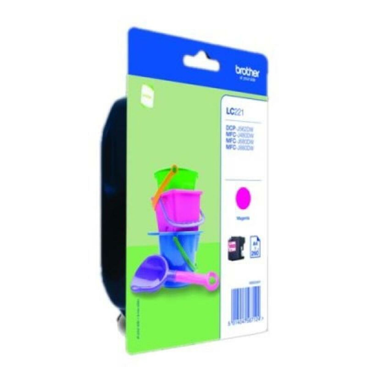 Cartouche d'Encre Compatible Brother LC221M Magenta Bleu