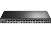 TP-Link JetStream TL-SG3452P commutateur réseau Géré L2/L3 Gigabit Ethernet (10/100/1000) Connexion Ethernet, supportant l'alimentation via ce port (PoE) 1U Noi