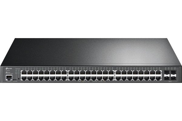 TP-Link JetStream TL-SG3452P commutateur réseau Géré L2/L3 Gigabit Ethernet (10/100/1000) Connexion Ethernet, supportant l'alimentation via ce port (PoE) 1U Noi