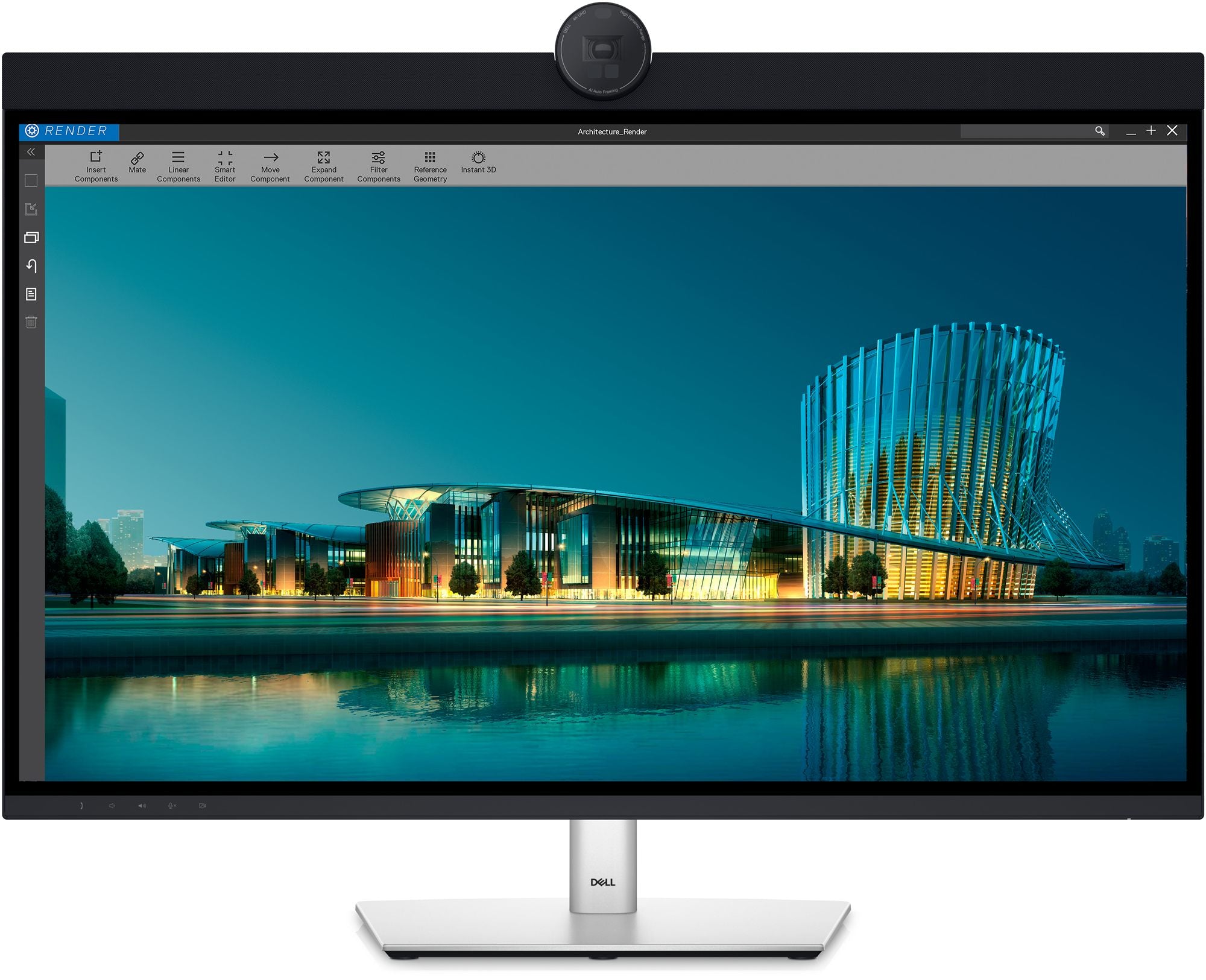 "DELL UltraSharp U3224KBA LED display 80 cm (31.5"") 6144 x 3456 pixels 6K Ultra HD LCD Noir, Argent"