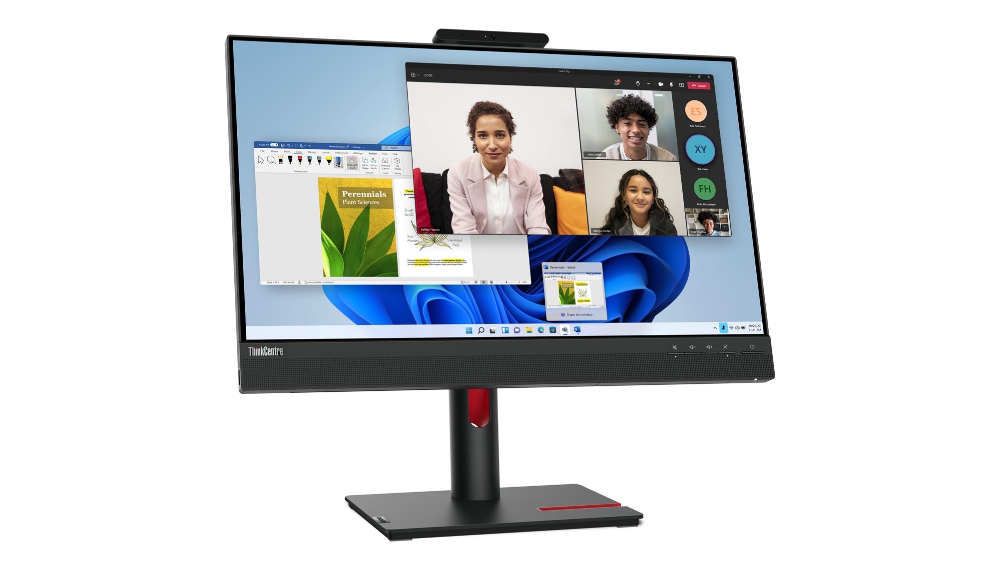 LENOVO ThinkCentre Tiny-in-One 24 Gen 5 LED Écran 23.8p touchscreen 1920x1080 Full HD (1080p) HDMI DisplayPort speakers 3y