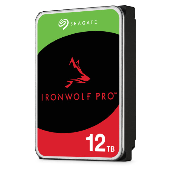 SEAGATE Ironwolf PRO Enterprise NAS HDD 12To 7200rpm 6Gb/s SATA 256Mo cache 8.9cm 3.5p 24x7 for NAS & RAID Rackmount Systeme BLK