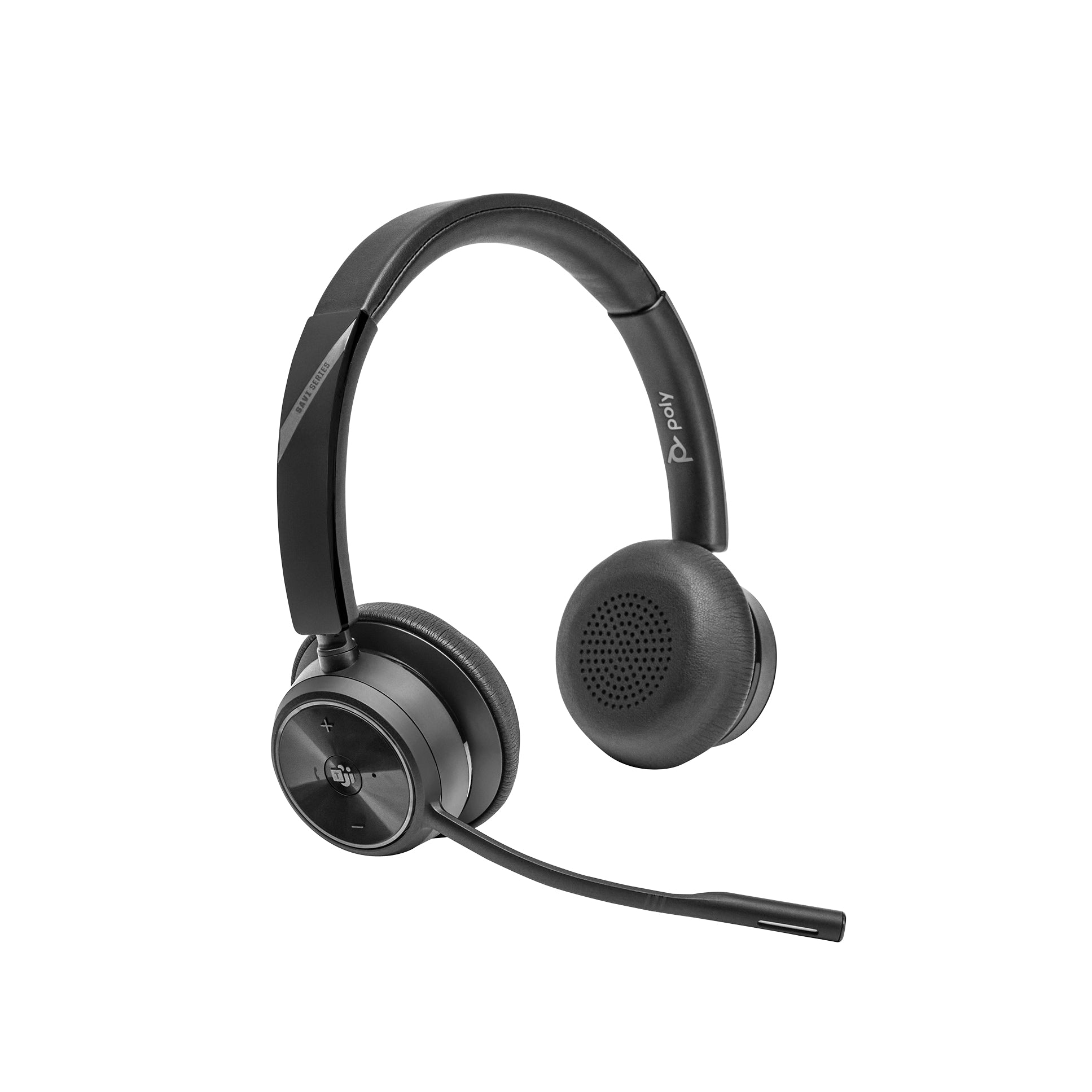 POLY SAVI 7420 Office Teams Casque DECT 2 écouteurs + socle