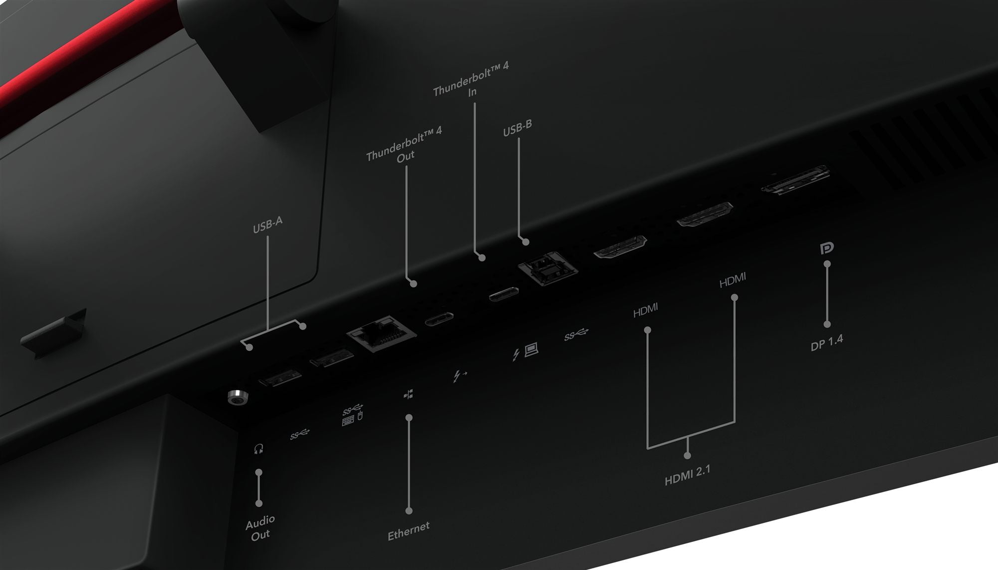 LENOVO ThinkVision P49w-30 LED Écran curved 49p 5120x1440 UltraWide Dual QHD IPS HDR TB4 USB-C Dock 100W 2xHDMI DP 4xUSB RJ45 S