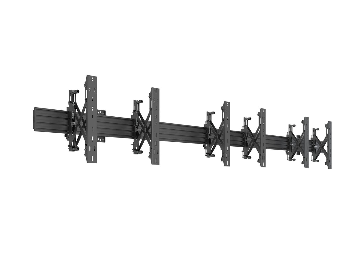 Fixation push in pop out MBW3U MULTIBRACKETS Noir pour moniteur 101,6cm 40" 165,1cm 65" Capacité 30 kg VESA 100 x100 600x400 mm