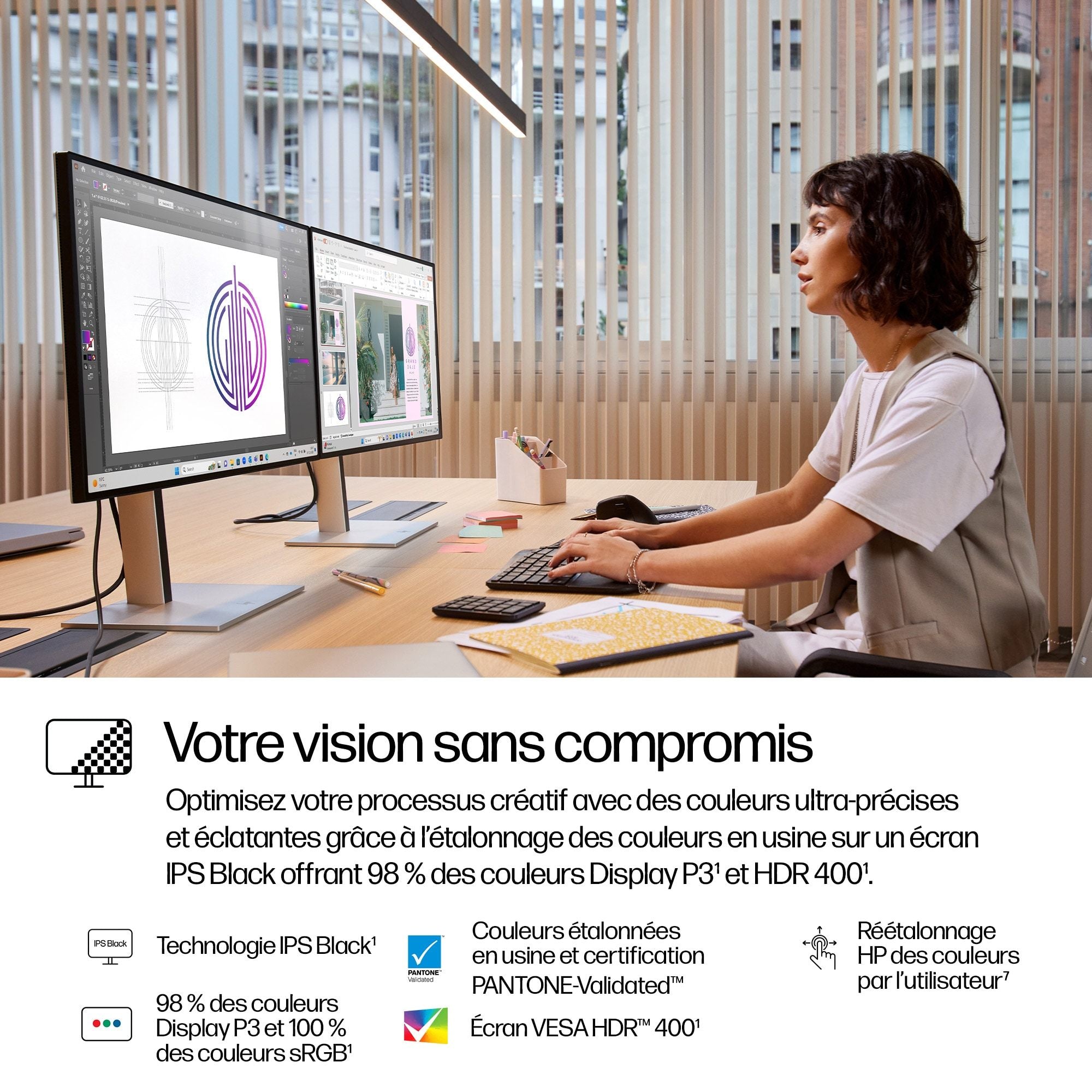 "HP Series 7 Pro 27 inch QHD Thunderbolt 4 Monitor - 727pu écran plat de PC 68,6 cm (27"") 2560 x 1440 pixels Quad HD LCD Noir"