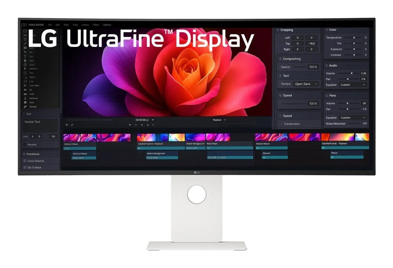 LG UltraFine 40U990A-W - Écran incurvé 40"- 5120 x 2160 5K @ 120Hz - Nano IPS - 450 cd/m²- HDR600- 2xThunderbolt,HDMI,DP USB-C Blanc