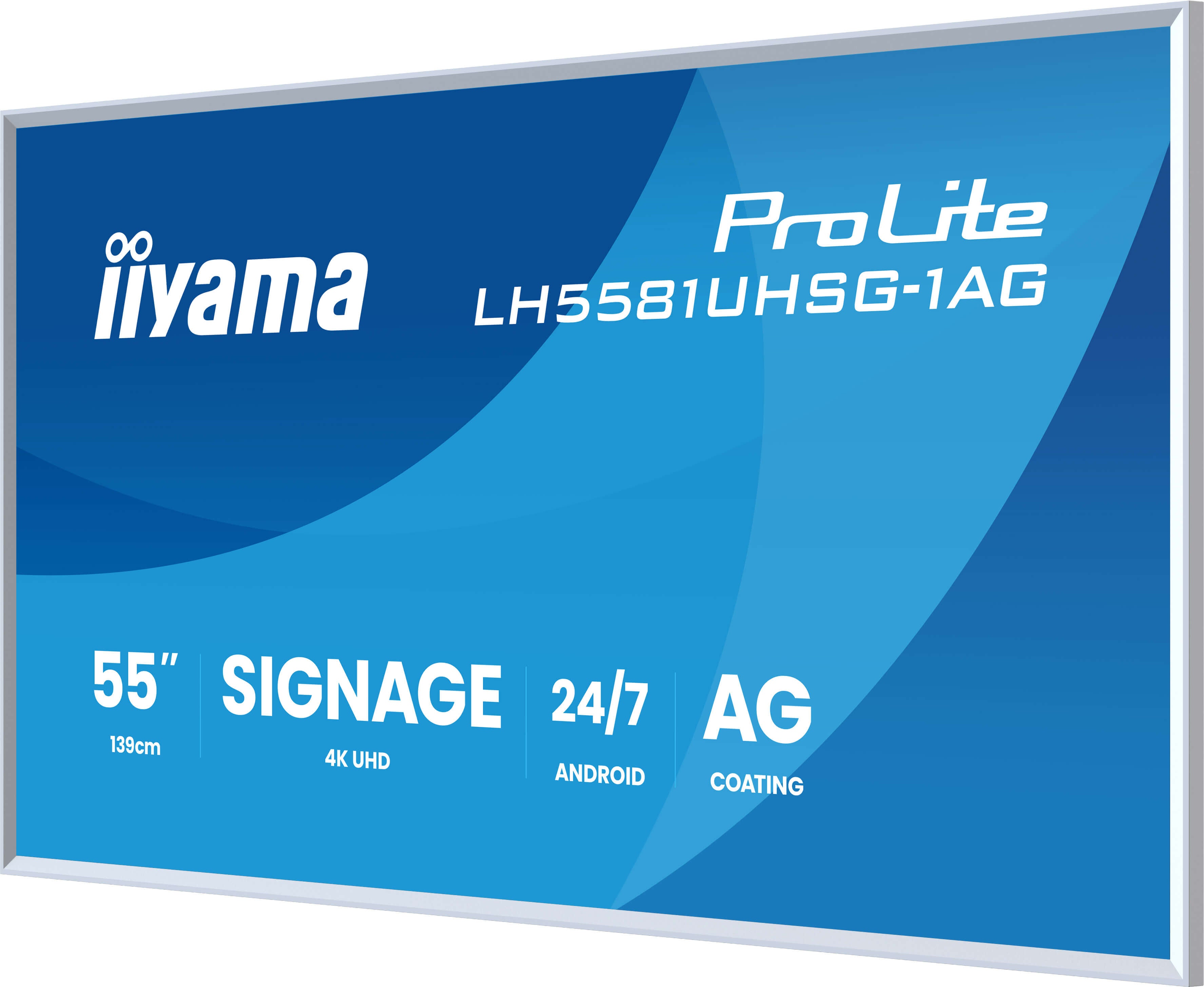 55" Gallery Line with removable white fr