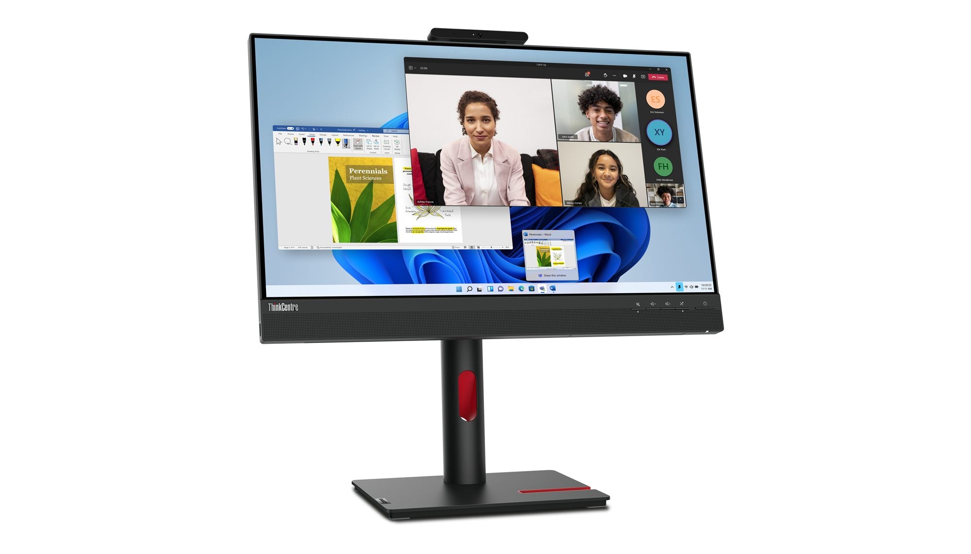 LENOVO ThinkCentre Tiny-in-One 24 Gen 5 LED Écran 23.8p touchscreen 1920x1080 Full HD (1080p) HDMI DisplayPort speakers 3y