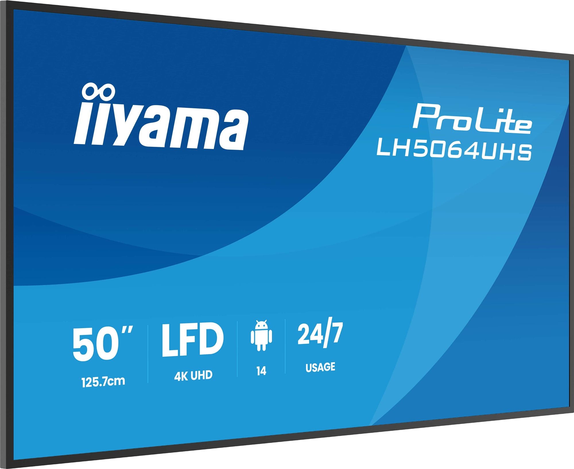 50" 3840x2160 UHD IPS Haze 25% 500cd