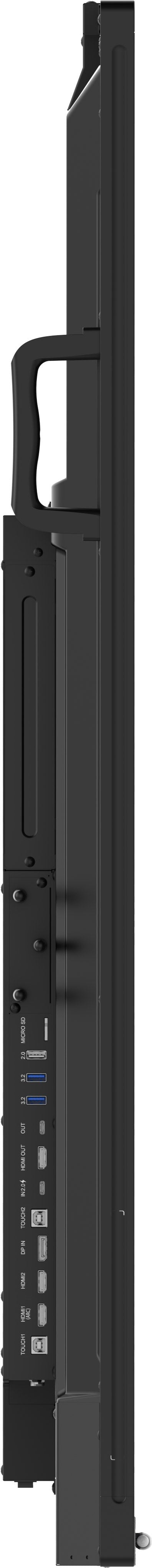 iiyama TE7515A-B1AG 75 pouces IFP élégant iiWare21E 3840x2160 UHD IPS Android 14 16/128 Go 2xHDMI DP 2xUSB-C VESA 800x400