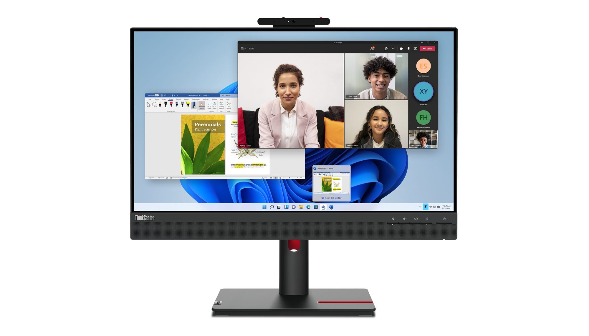 LENOVO ThinkCentre Tiny-in-One 24 Gen 5 LED Écran 23.8p touchscreen 1920x1080 Full HD (1080p) HDMI DisplayPort speakers 3y