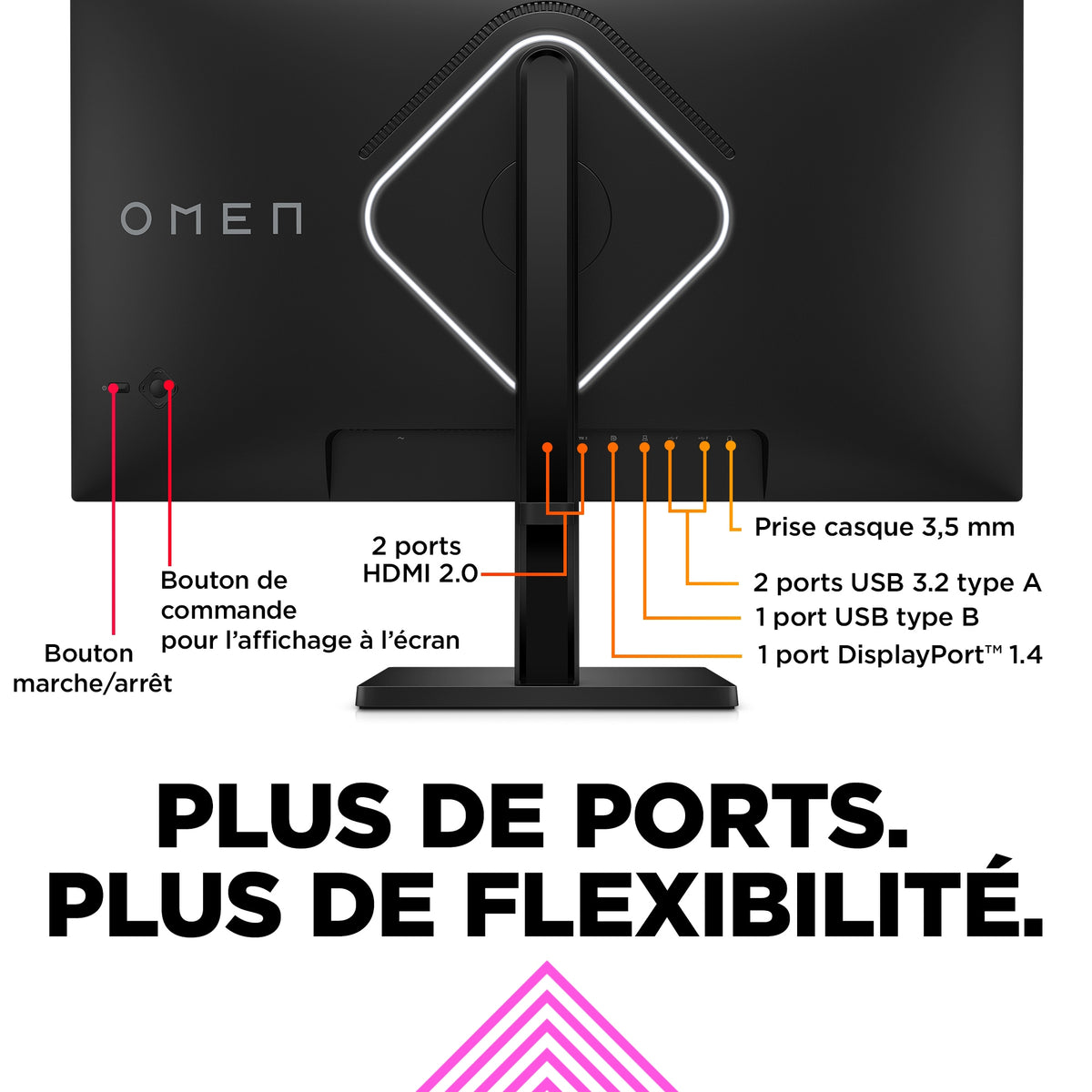 "OMEN by HP 27 inch FHD 240Hz Gaming Monitor - OMEN 27s écran plat de PC 68,6 cm (27"") 1920 x 1080 pixels Full HD LCD Noir"