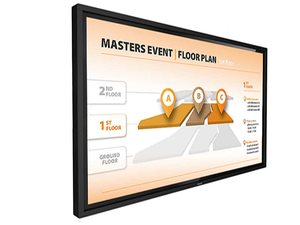 PHILIPS- Afficheur professionnel tactile 32" 32BDL3651T/00