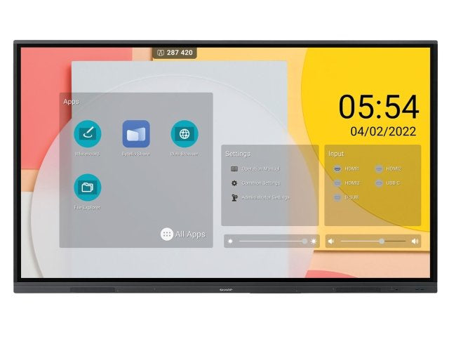 86" 4K UHD LED 20-points 4K InGlass Tou