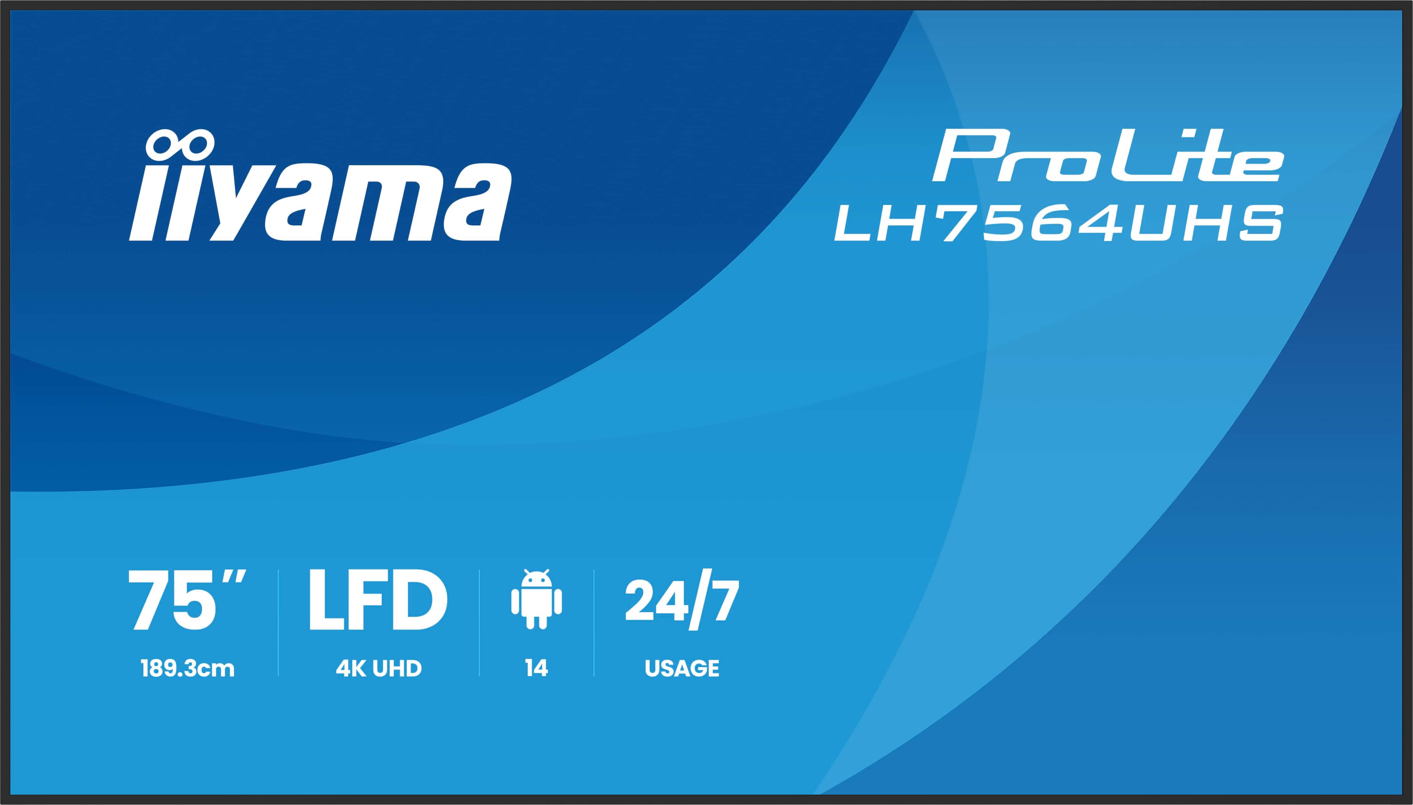 75" 3840x2160 UHD VA Haze 25% 500cd
