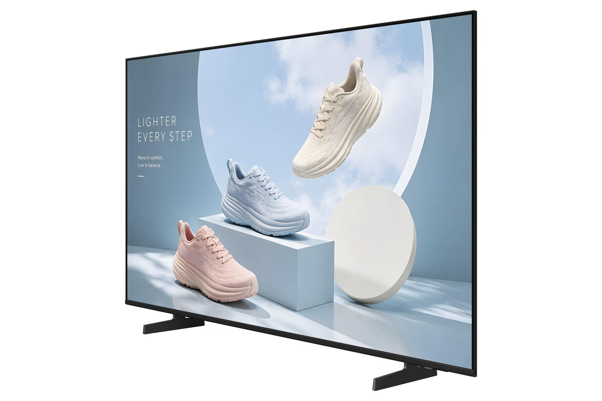 SAMSUNG BE65HX-H 65p Non-tactile UHD 4K 3840x2160 16:9 300nit 16/7 Tuner Biz TV App Tizen 8.0 HP 2x10W 3 ans