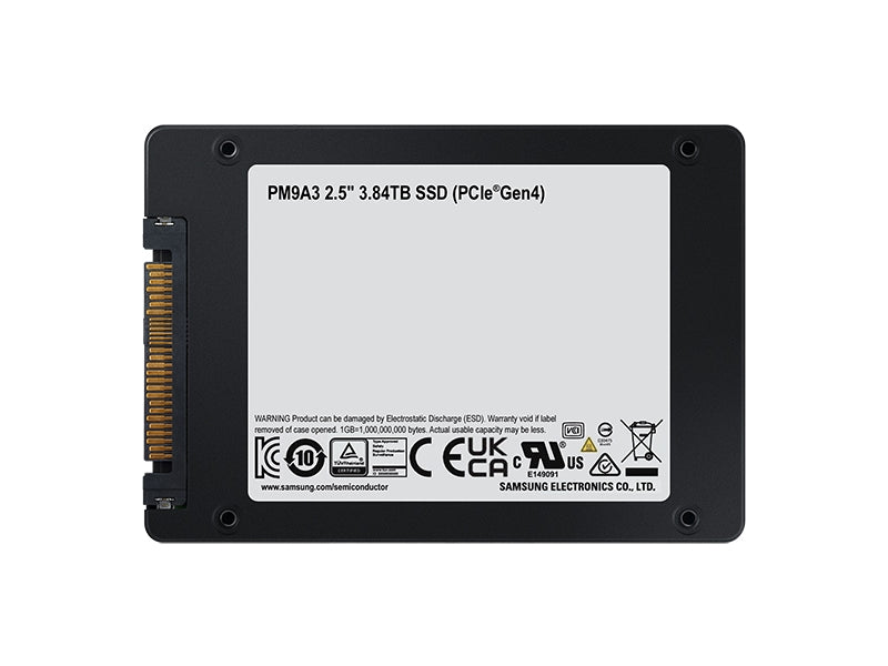 Samsung SSD PM9A3 3.84TB U.2 2.5 PCIe 4.0 x4 DWPD 1 MZQL23T8HCLS-00W07