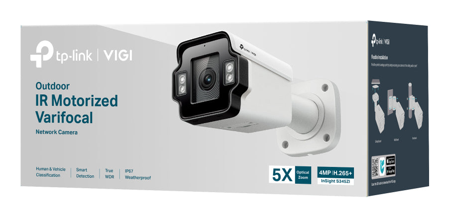 TP-LINK VIGI 4MP Outdoor IR Motorized Varifocal Bullet Network Camera