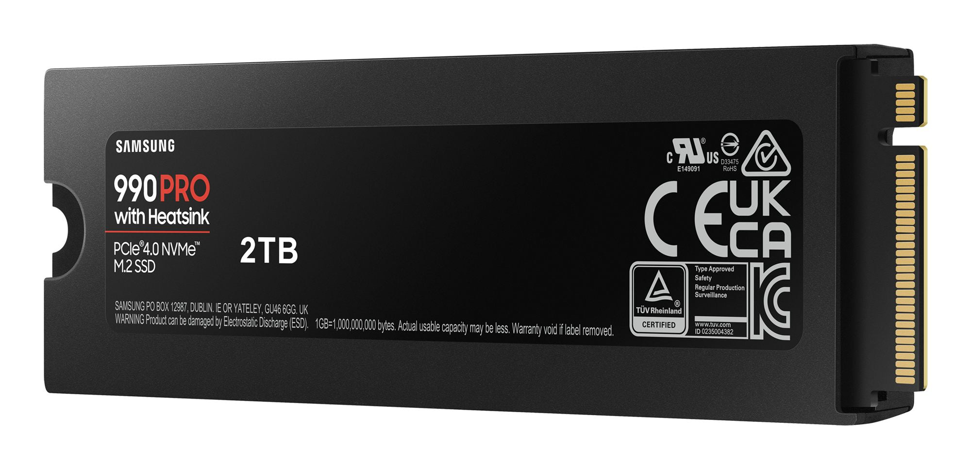 990 Pro M.2 NVMe 2TB+heatsink
