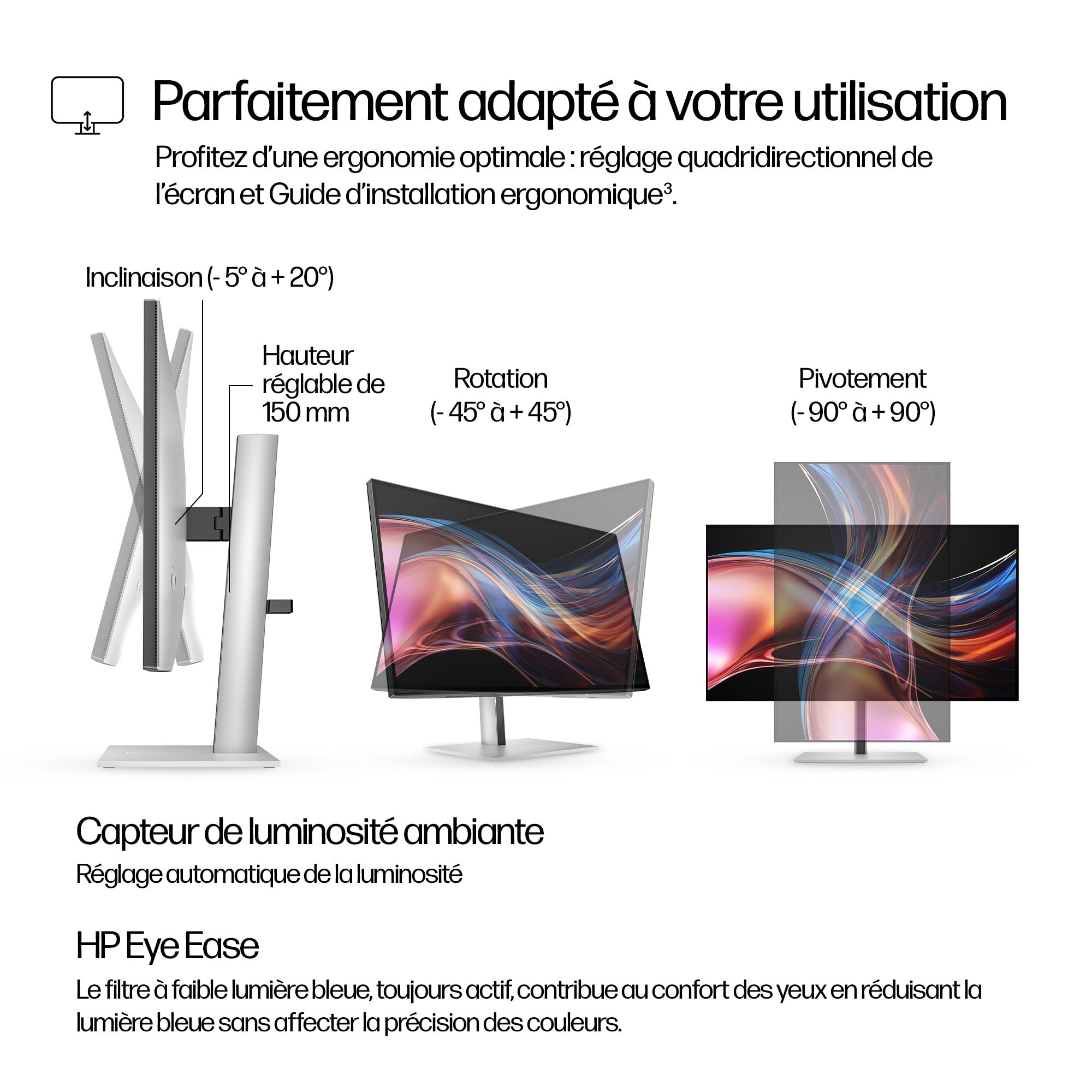 "HP Series 7 Pro 27 inch QHD Thunderbolt 4 Monitor - 727pu écran plat de PC 68,6 cm (27"") 2560 x 1440 pixels Quad HD LCD Noir"
