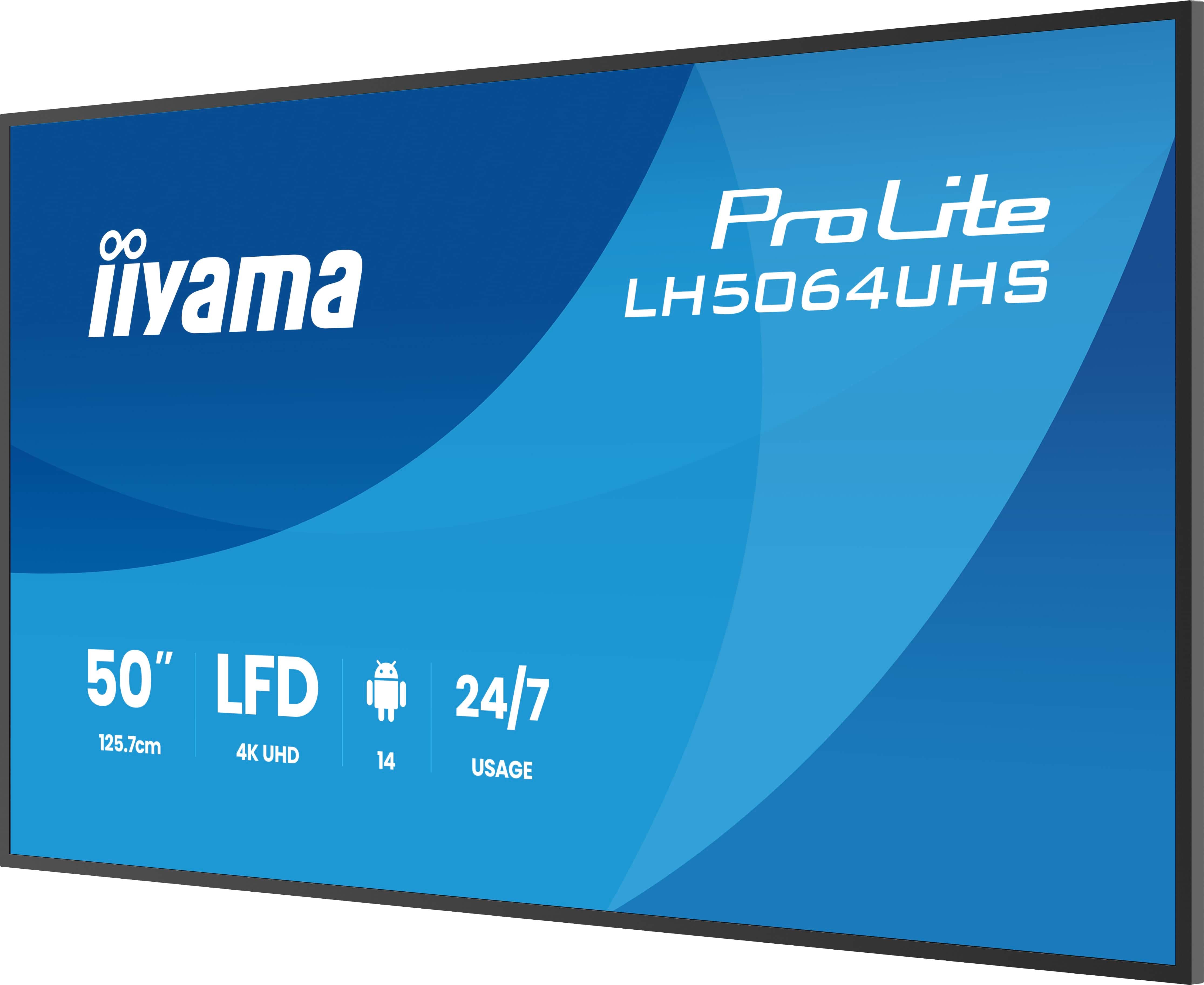50" 3840x2160 UHD IPS Haze 25% 500cd