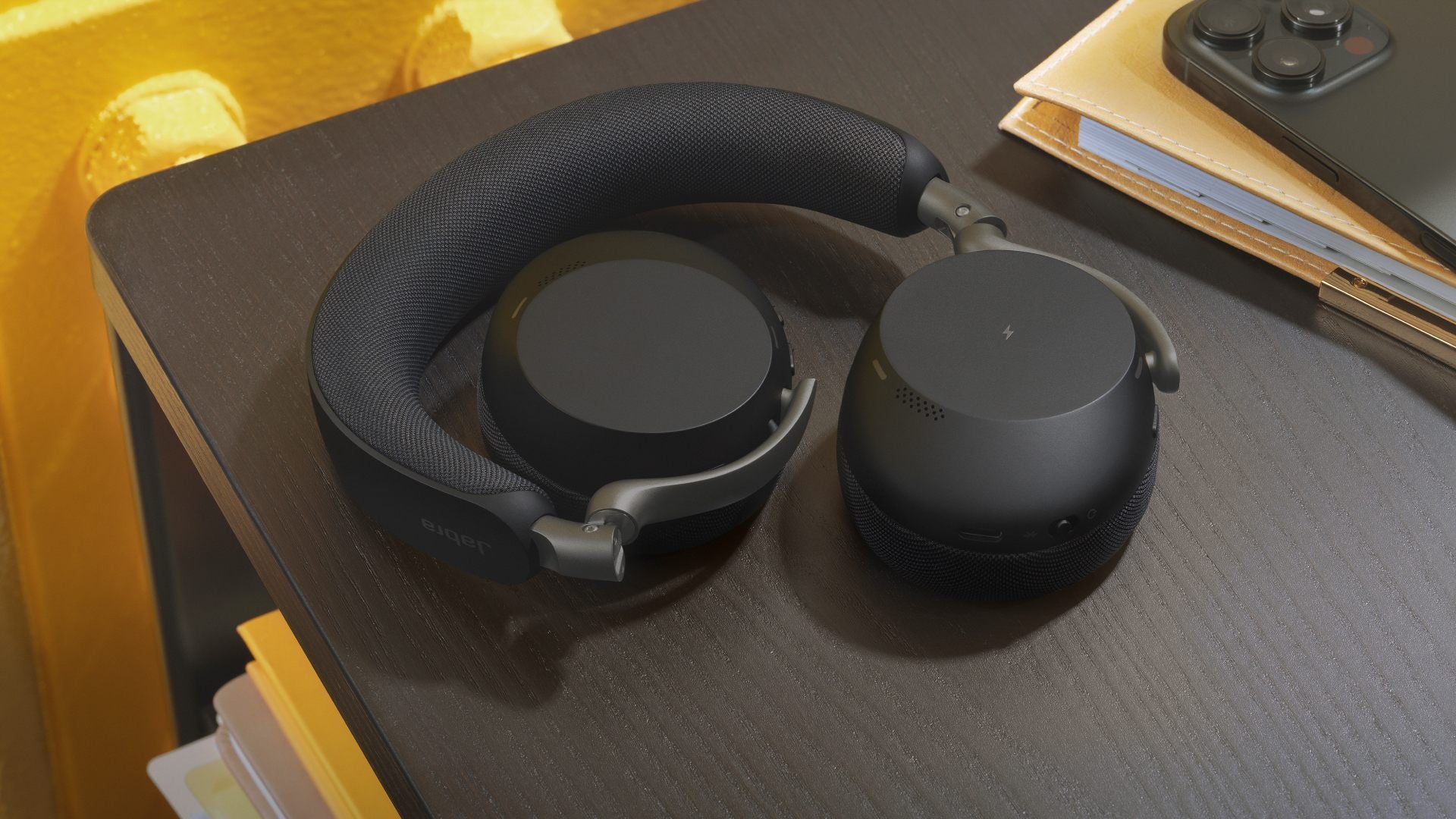 Jabra Evolve3 75 UC Link 390 USB-A Bla