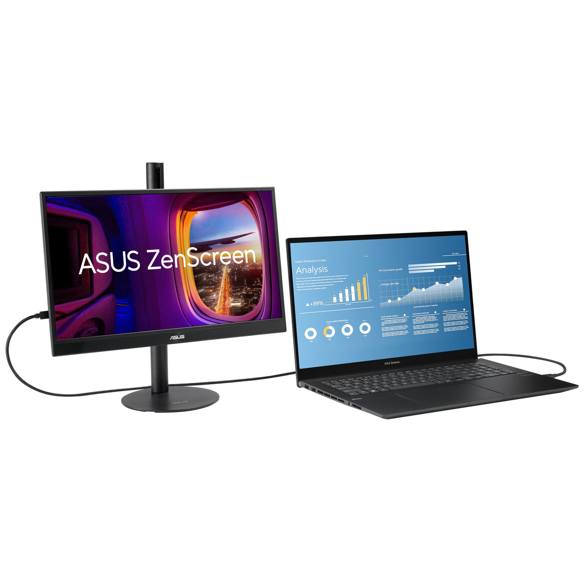 ASUS ZenScreen MB17AHG 17.3p IPS WLED 1920x1080 144Hz 300cd/m2 5ms HDMI USB Type-C