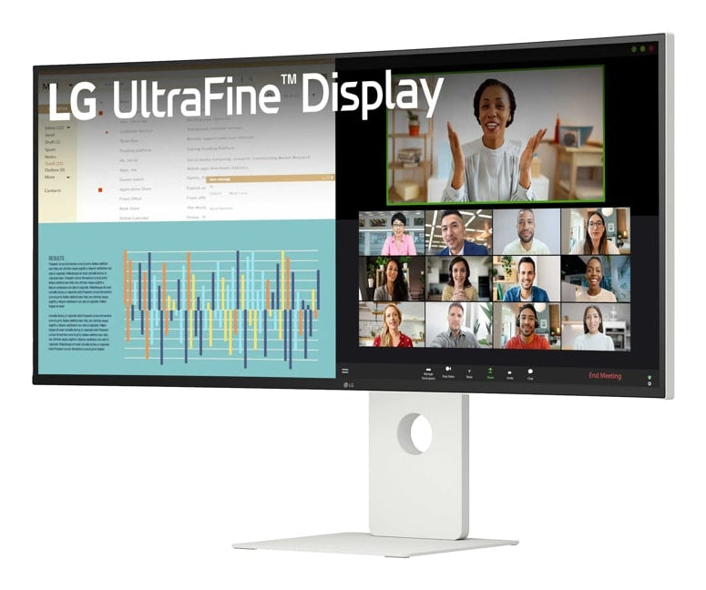 LG UltraFine 40U990A-W - Écran incurvé 40"- 5120 x 2160 5K @ 120Hz - Nano IPS - 450 cd/m²- HDR600- 2xThunderbolt,HDMI,DP USB-C Blanc