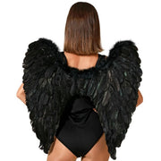 Ailes d'ange Noir 65 x 65 cm