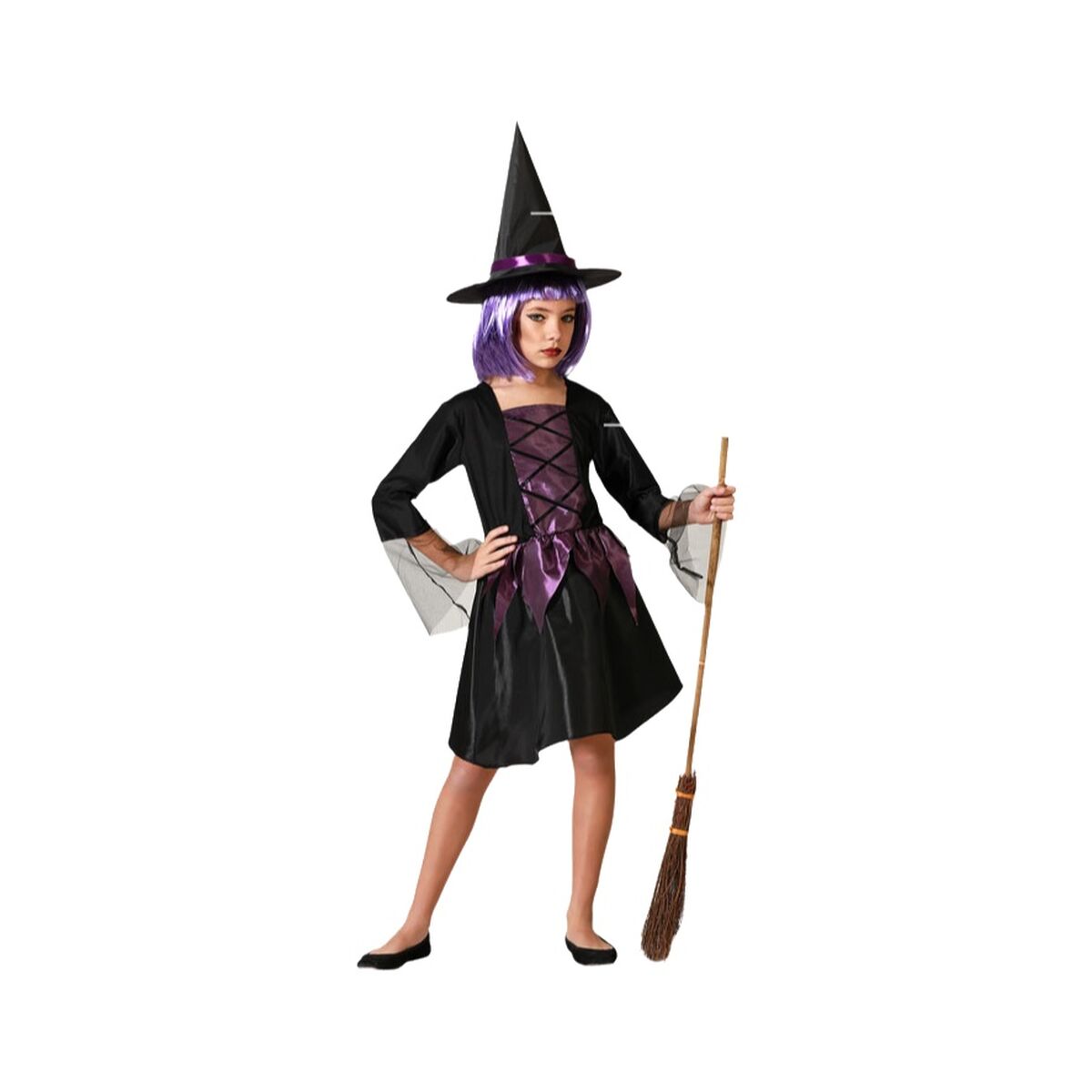 Déguisement pour Enfants Violet Sorcière Halloween