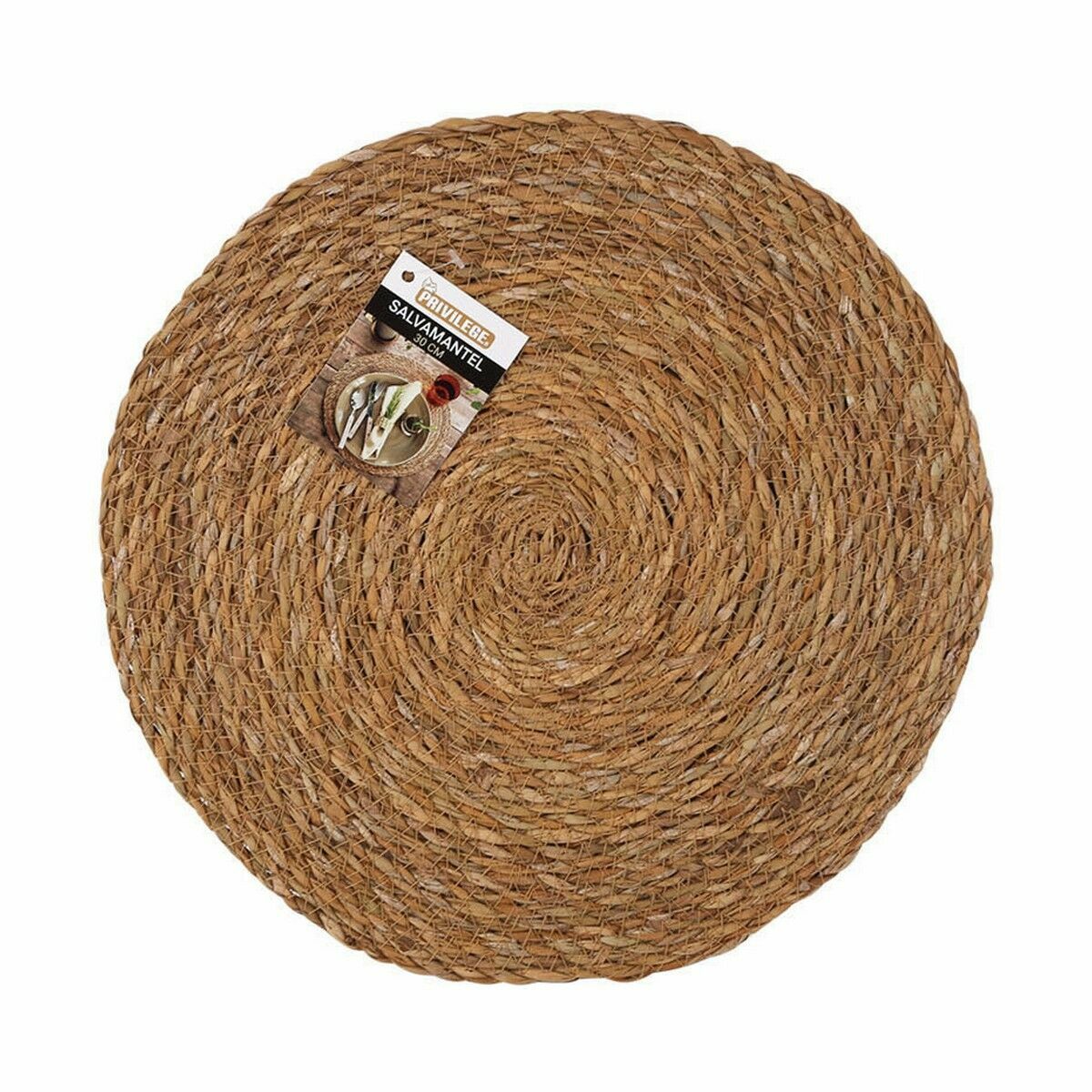 Dessous de plat Privilege Algues marines Marron Ø 30 cm (36 Unités)