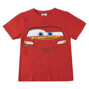 T shirt à manches courtes Enfant Cars Rouge