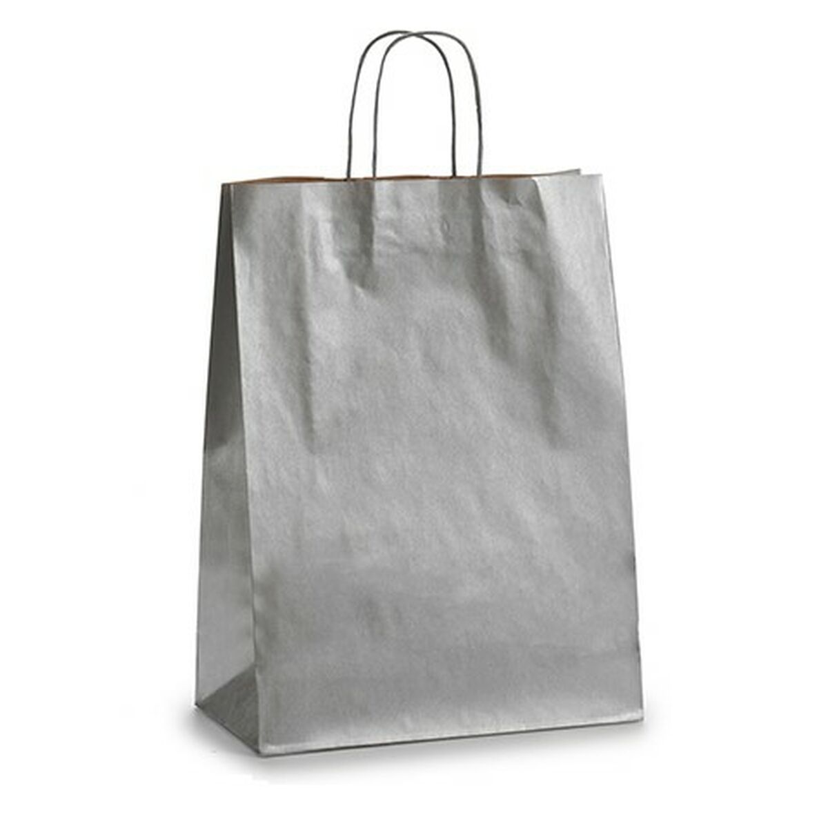Sac en papier Pincello Argenté Argent 12 x 52 x 32 cm (25 Unités)