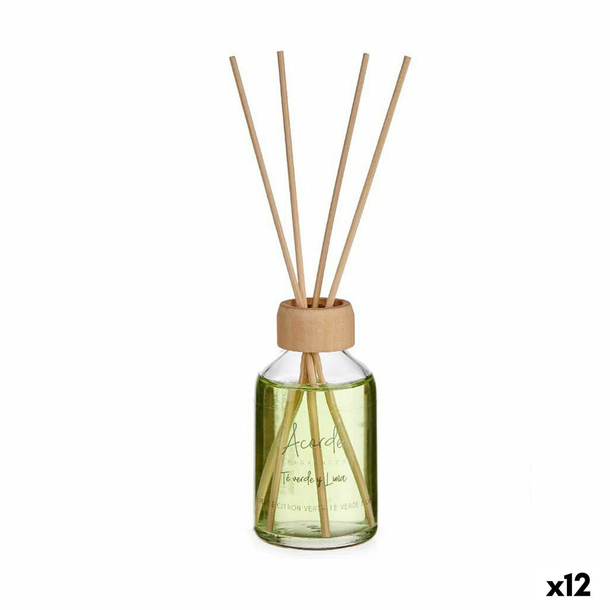 Bâtonnets Parfumés Acorde Citron Thé vert 50 ml (12 Unités)