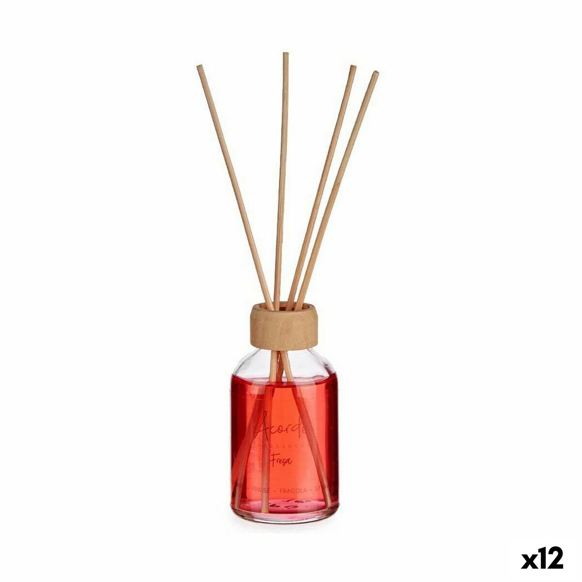 Bâtonnets Parfumés Acorde Fraise 50 ml (12 Unités)