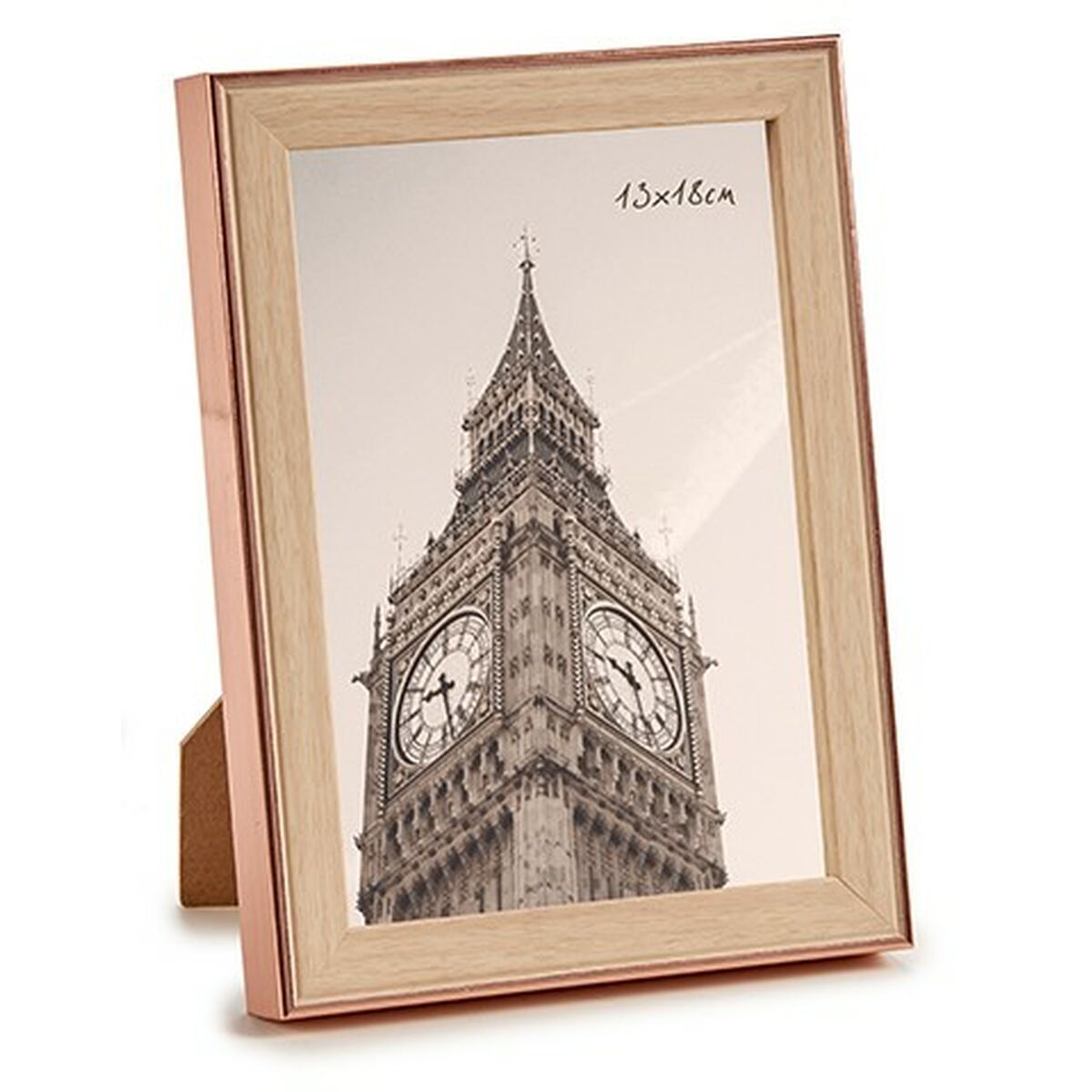 Cadre photo Gift Decor Marron Cuivre verre polypropylène (6 Unités)